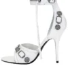 Cagole 110mm Sandals “White Arena Lambskin” 743057WAD4E9081
