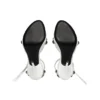Cagole 110mm Sandals “White Arena Lambskin” 743057WAD4E9081
