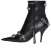 Cagole 90mm Booties “Black Arena Lambskin” 694379WAD4E1081