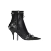 Cagole 90mm Booties “Black Arena Lambskin” 694379WAD4E1081