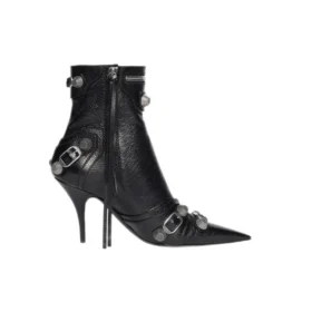 Cagole 90mm Booties “Black Arena Lambskin” 694379WAD4E1081