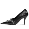 Cagole 90mm Pumps “Black Arena Lambskin” 714252WAD4E1081