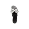 Cagole Metallic Slides “Silver Black” 694342WBDK38018