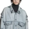 Cagole Oversized Jacket “Blue” 764521TDW144016