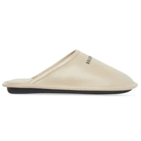 Calf Leather Home Slippers “Beige” 736288WB7212010