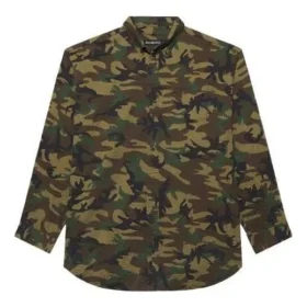 Camouflage Fitted Shirt “Green” 659027TKL142840
