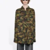 Camouflage Fitted Shirt “Green” 659027TKL142840