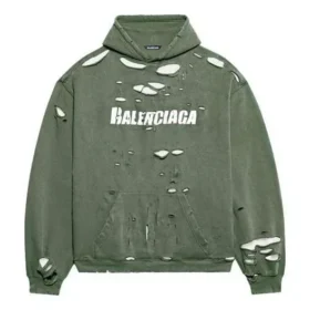 Caps Destroyed Hoodie “Green” 659403TKVB63011