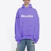 Caps Destroyed Hoodie “Purple” 659403TKVB63078