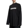 Caps Oversized Long Sleeve T-Shirt “Black” 681046TNVL11070