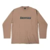 Caps Oversized Long Sleeve T-Shirt “Khaki” 681046TNVL17761
