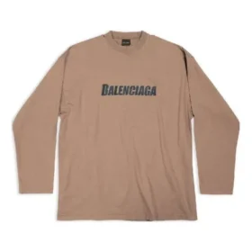 Caps Oversized Long Sleeve T-Shirt “Khaki” 681046TNVL17761