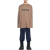 Caps Oversized Long Sleeve T-Shirt “Khaki” 681046TNVL17761