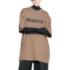 Caps T-shirt Boxy Fit “Tan” 651795TNVL17761