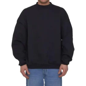 Care Label Creweneck Sweatshirt “Black” 724511TNVL61070
