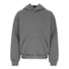 Care Label Hoodie Middle Fit “Grey Black” 725565TNVL61219
