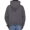 Care Label Hoodie Middle Fit “Grey Black” 725565TNVL61219