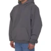 Care Label Hoodie Middle Fit “Grey Black” 725565TNVL61219