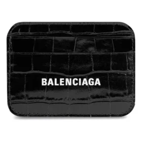 Cash Card Holder Crocodile Embossed “Black White” 5938121LRR39660