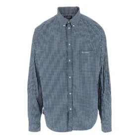 Checked Long Sleeve Shirt “Blue” 690340TMM373768