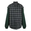 Checked Panelled Flannel Shirt “Green” 658936TCM013064