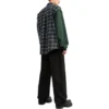 Checked Panelled Flannel Shirt “Green” 658936TCM013064