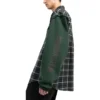 Checked Panelled Flannel Shirt “Green” 658936TCM013064