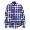 Checkered Flannel Padded Shirt “Blue” 642339TKM274202