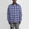 Checkered Flannel Padded Shirt “Blue” 642339TKM274202