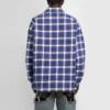 Checkered Flannel Padded Shirt “Blue” 642339TKM274202