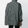 Checkered Nylon Track Suit Jacket “Black” 571439TEM181070