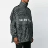 Checkered Nylon Track Suit Jacket “Black” 571439TEM181070