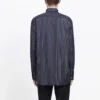 Chest Logo Pinstriped Logo Buttoned Shirt “Black” 583989TGM041070