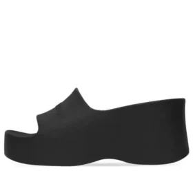 Chunky Wedge Sandals “Black Rubber” 737923W1S891000