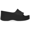 Chunky Wedge Sandals “Black Rubber” 737923W1S891000