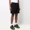 Cities Paris Cotton Sweat Shorts “Black White” 676137TLVL81070