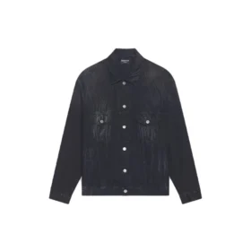 Cities Paris Oversized Denim Jacket “Washed Black White” 690198TBP479034