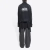Cities Paris Oversized Denim Jacket “Washed Black White” 690198TBP479034