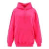 Classic Logo Minimalistic Solid Color Hoodie Pink 570798THV775630