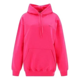 Classic Logo Minimalistic Solid Color Hoodie Pink 570798THV775630