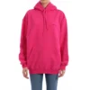Classic Logo Minimalistic Solid Color Hoodie Pink 570798THV775630