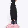 Classic Printing Loose Hoodie Black 641529TJVH91000