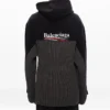 Cola Label Splicing hooded Sports “Black” 621069T31754088
