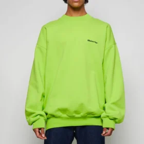 Contrasting Logo Sweatshirt “Lime” 671125TKVB57072