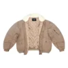 Cotton Ripstop Unity Bomber Jacket “Beige” 698837TLP039577