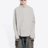 Cotton Shirt Large Fit “Cement Grey” 681688TKM102967