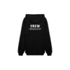 Crew Alphabet Printing Zipper Unisex Black 620974TIV751070