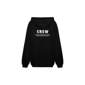 Crew Alphabet Printing Zipper Unisex Black 620974TIV751070