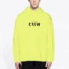 Crew Letter Printing Male Yellow 600583TIV757072