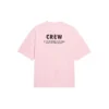 Crew Logo Printing Short Sleeve Pink/Red 620941TIVG91900